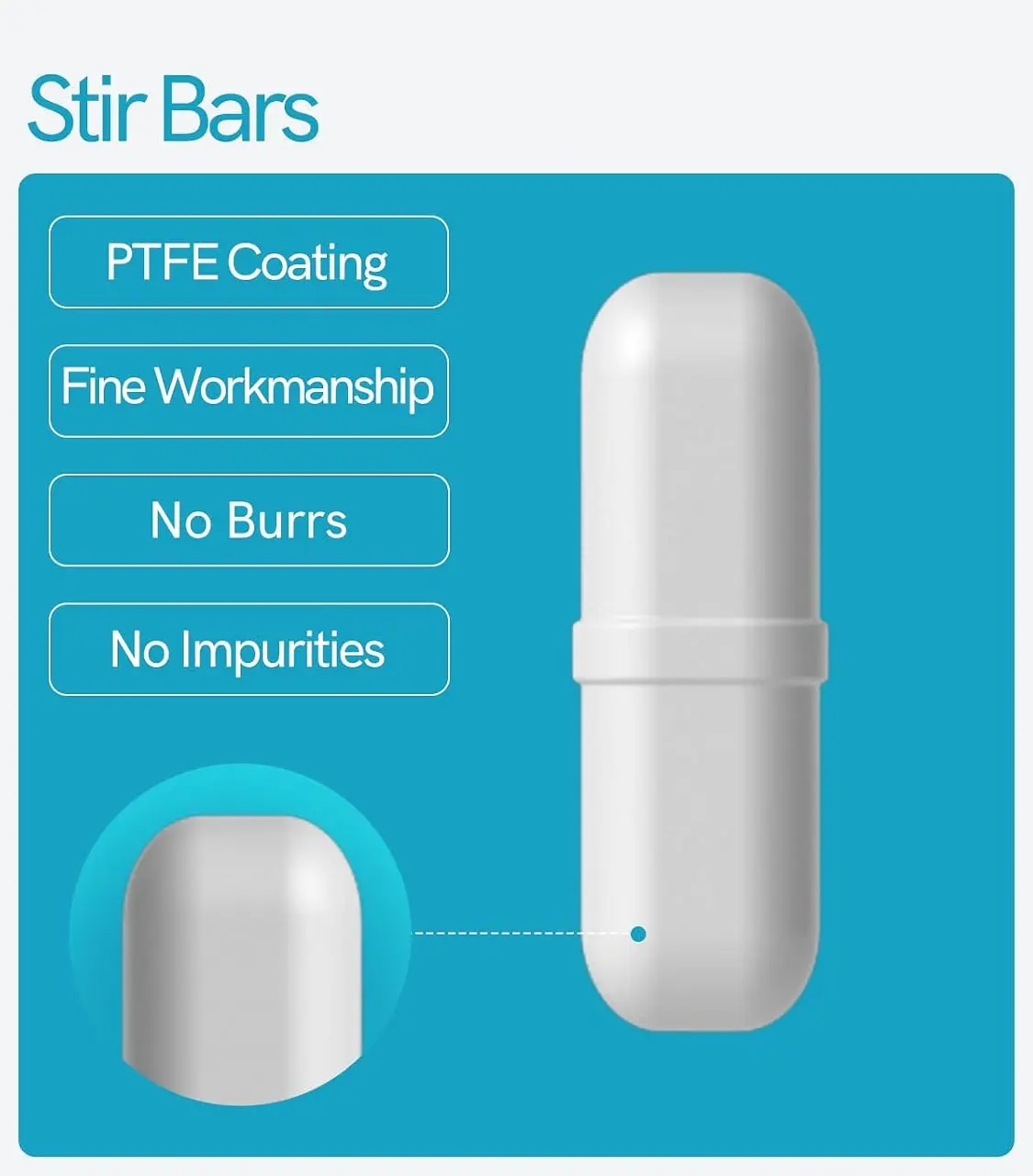 PTFE Magnetic Stir Bars